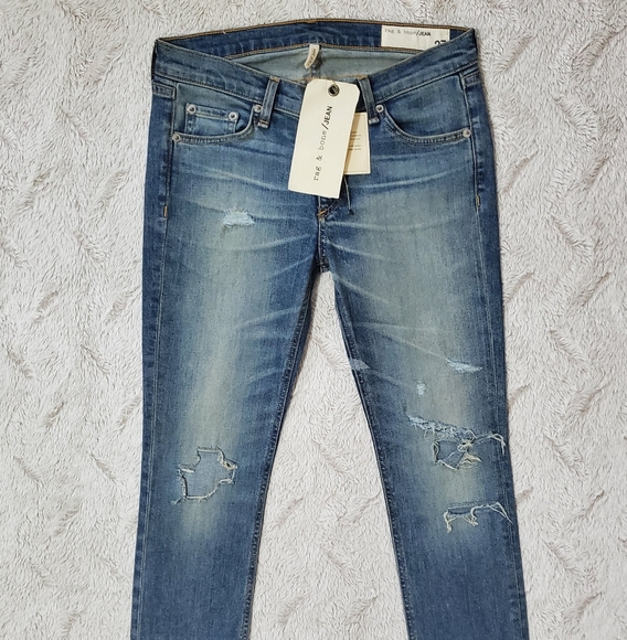 H/P🎉Rag&Bone The Ensenada Slim Crop Straight leg Jeans 27 - Picture 14 of 16